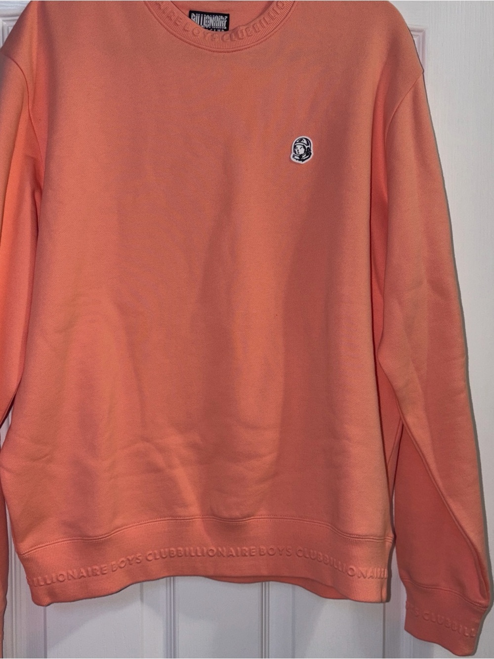 Billionaire Boys Club Coral-Orange Crewneck Sweatshirt NWOT